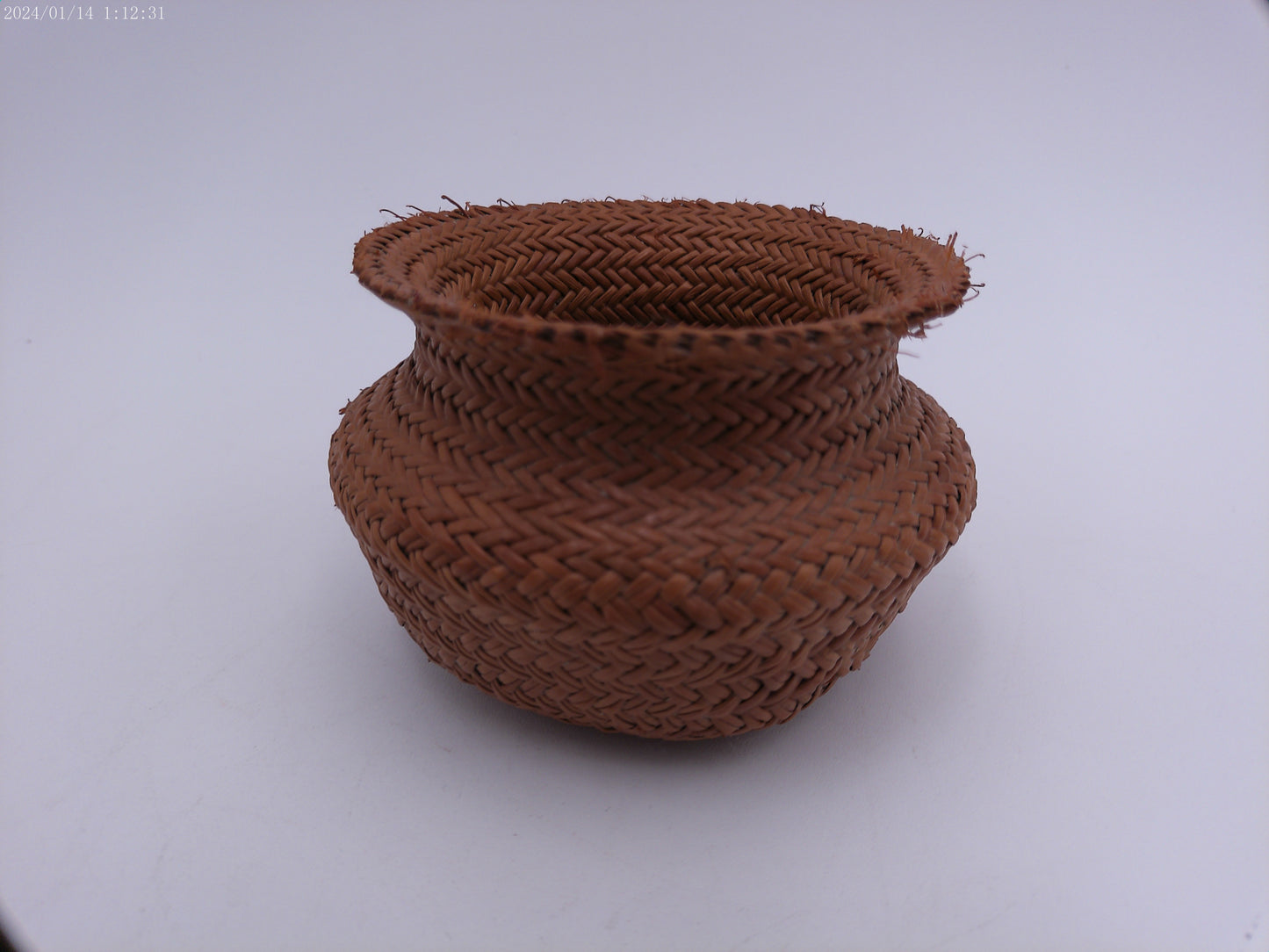 Small African (4 inches) Hand Woven Grass Basket