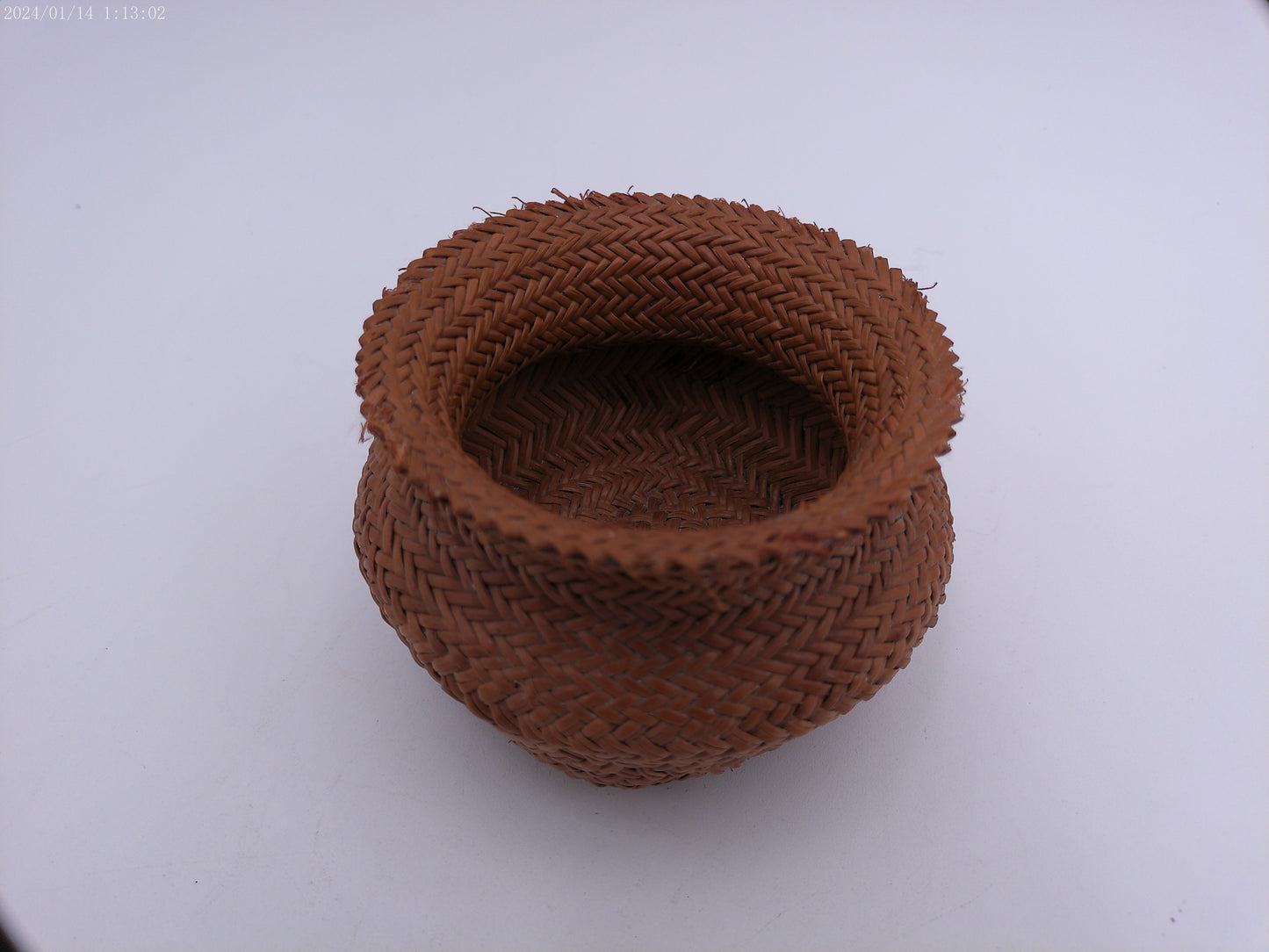Small African (4 inches) Hand Woven Grass Basket