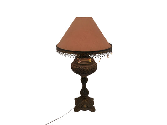 Antique  Old Parlor Hurricane Lamp