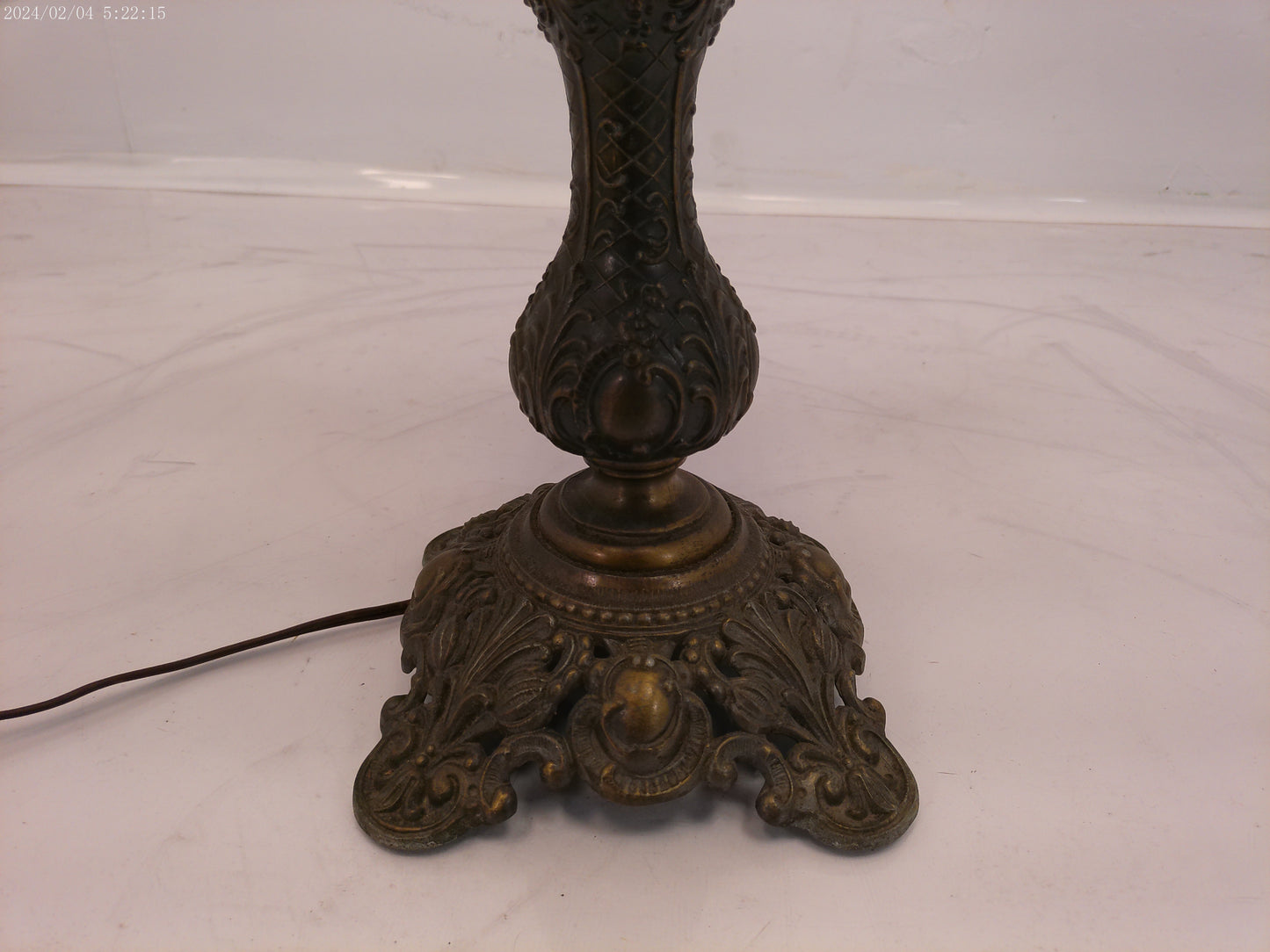 Antique Old Parlor Hurricane Lamp