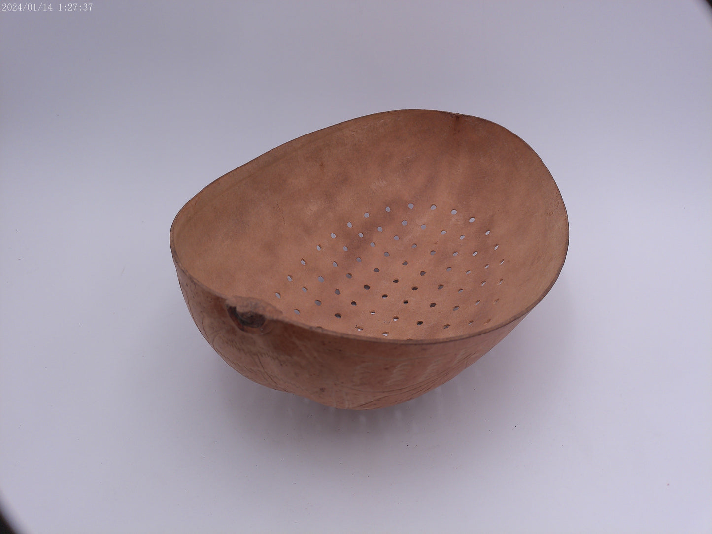 Berry or Strainer  African Bowl Vintage Gourd