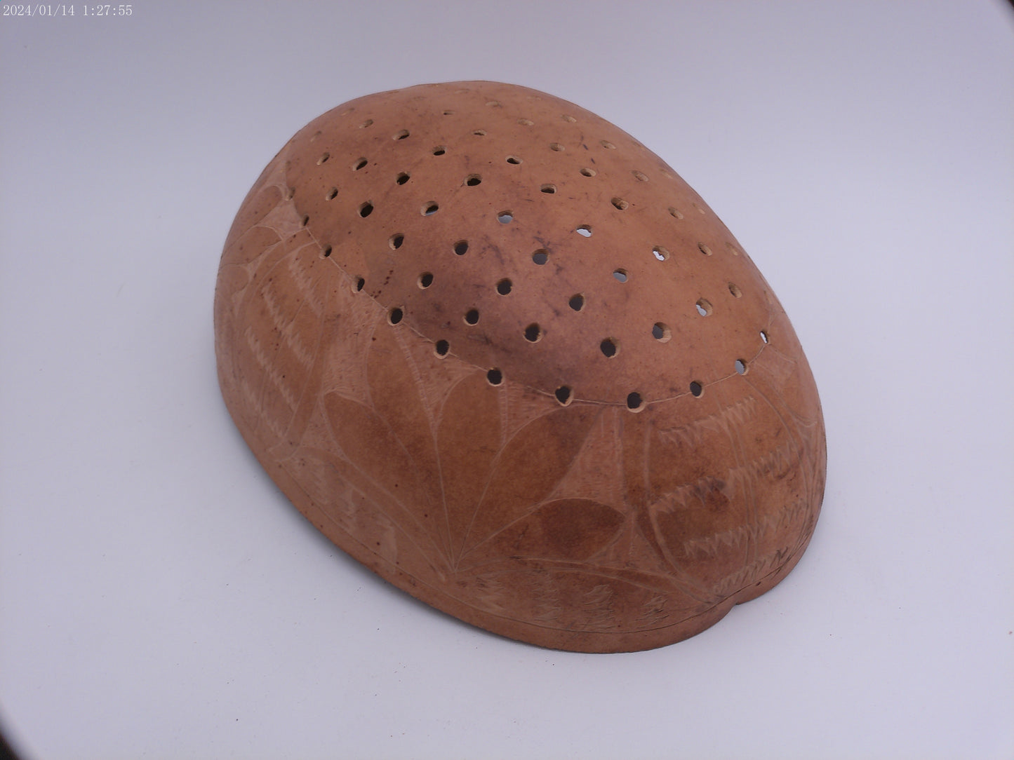 Berry or Strainer  African Bowl Vintage Gourd