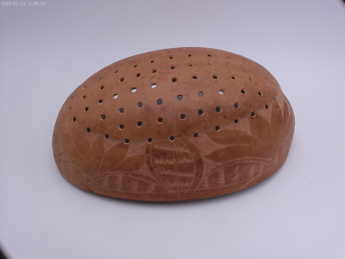 Berry or Strainer  African Bowl Vintage Gourd