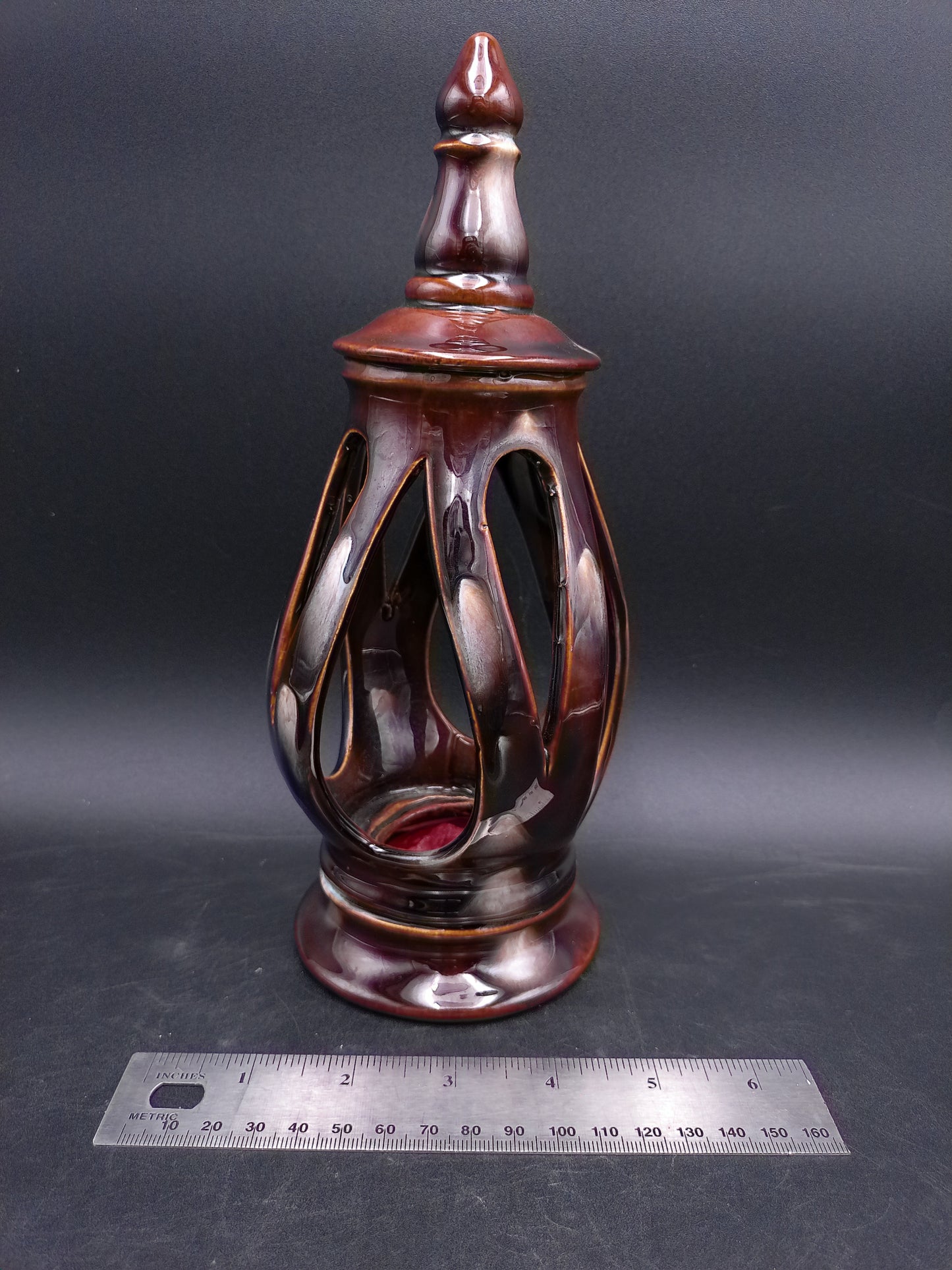 Cermanic Decorative Keepsake Urn Candle Lantern Holder Vintage