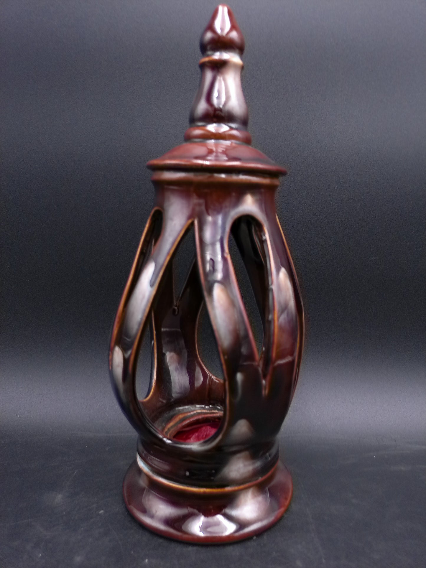 Cermanic Decorative Keepsake Urn Candle Lantern Holder Vintage