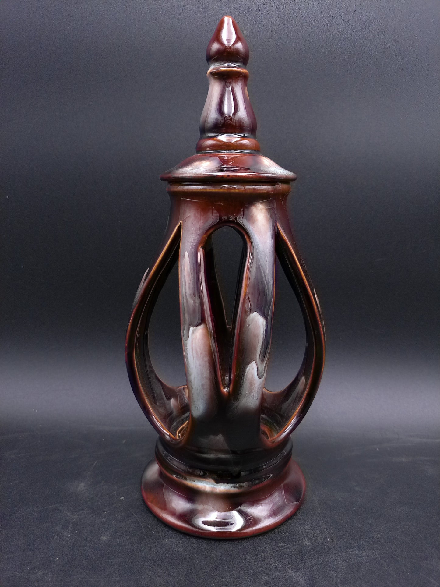 Cermanic Decorative Keepsake Urn Candle Lantern Holder Vintage
