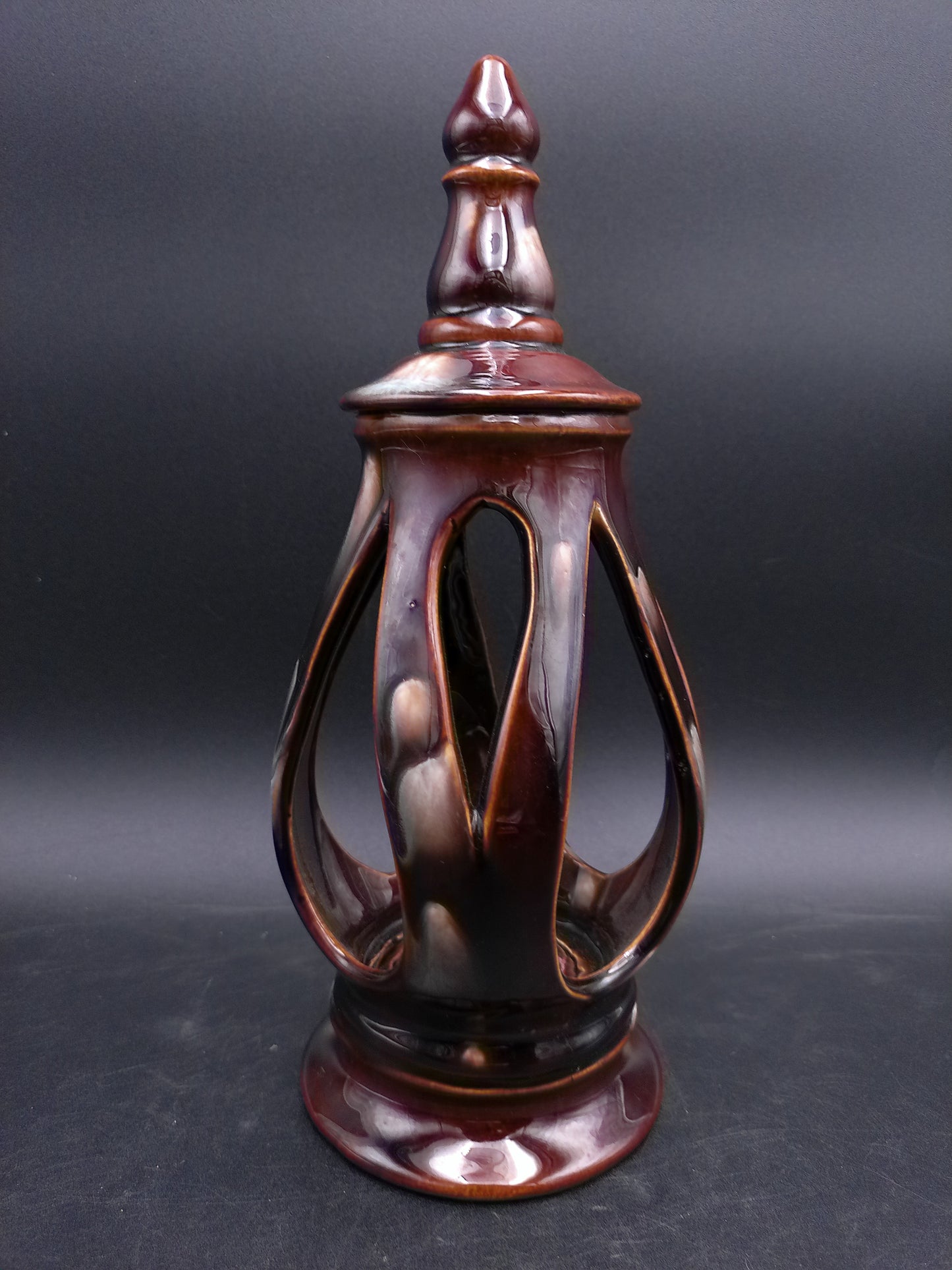 Cermanic Decorative Keepsake Urn Candle Lantern Holder Vintage
