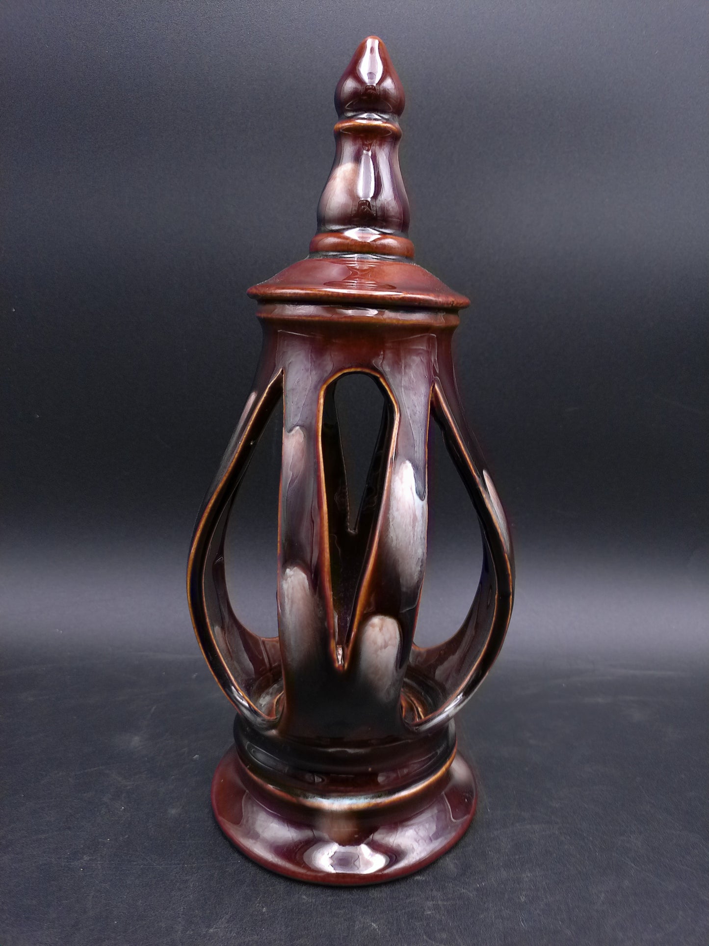 Cermanic Decorative Keepsake Urn Candle Lantern Holder Vintage