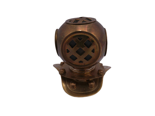 Vintage Miniature Brass Desktop Diving Helmet