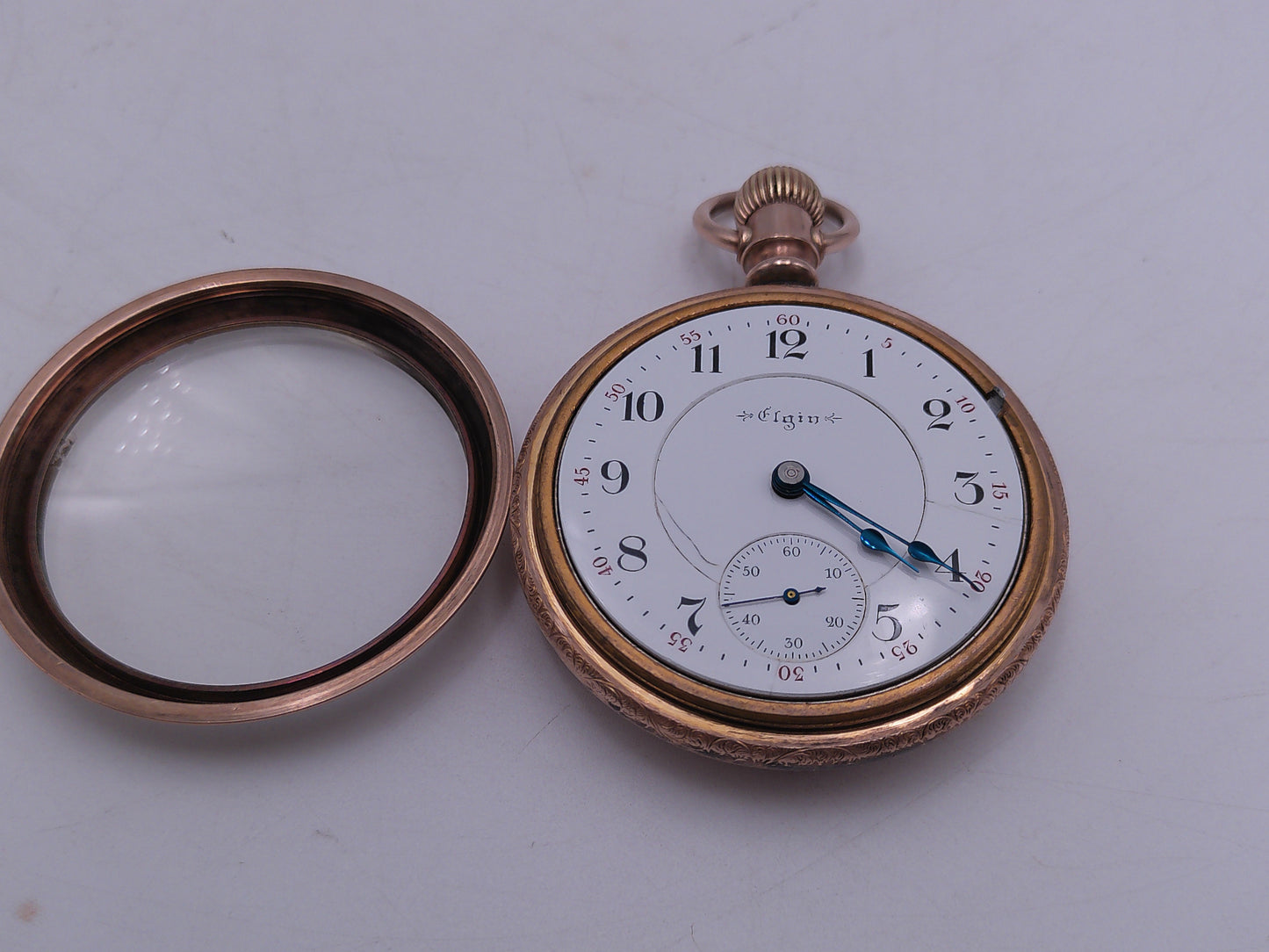 Elgin Pocket Watch 1879 Works 21 Jewels 14K Gold Super Rare Prof. Serviced