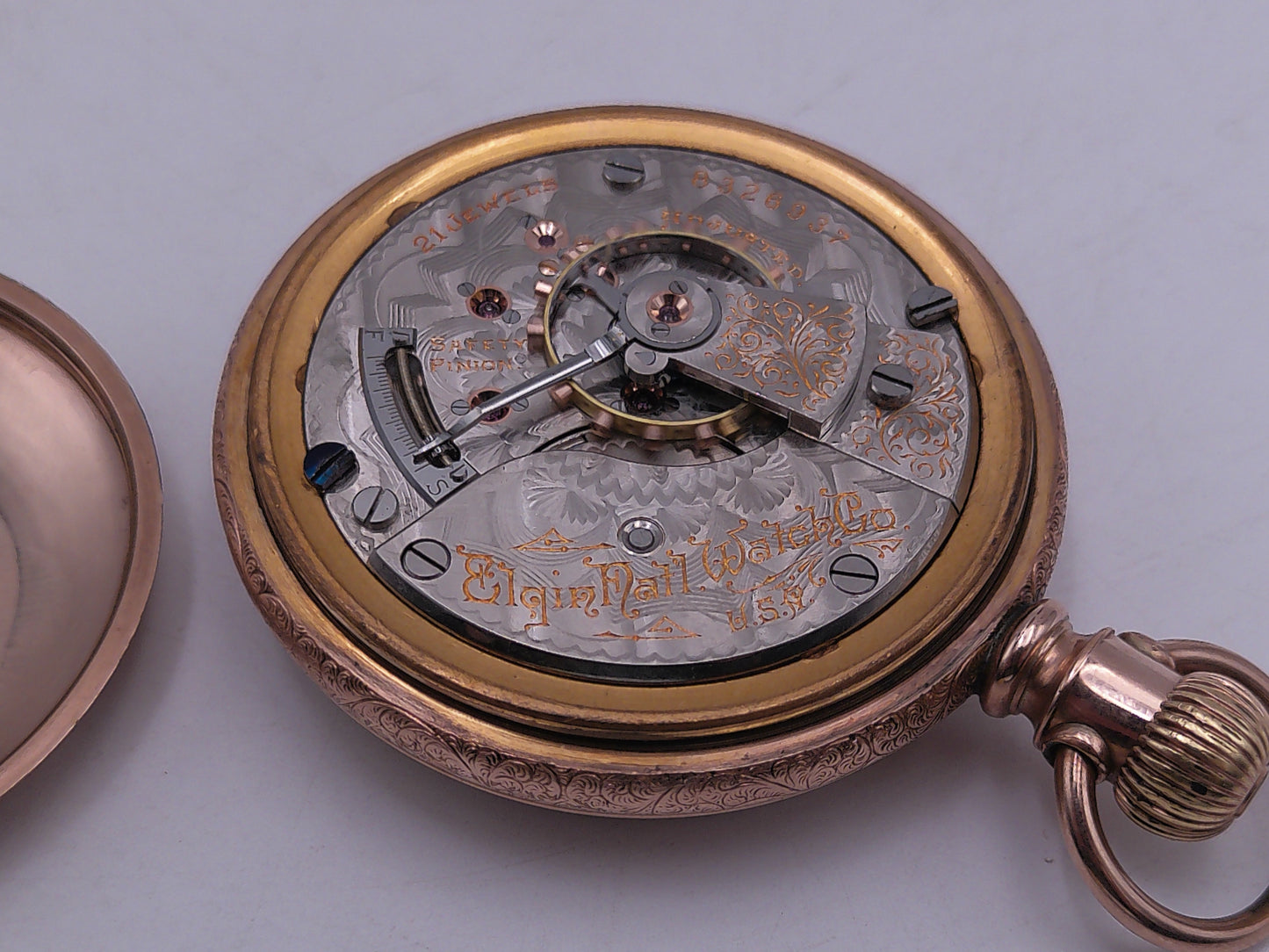 Elgin Pocket Watch 1879 Works 21 Jewels 14K Gold Super Rare Prof. Serviced