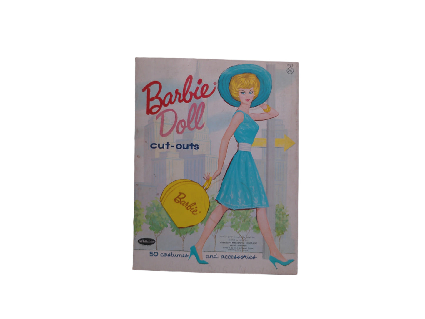 Barbie Doll Cut Outs 1963 paper doll 1962