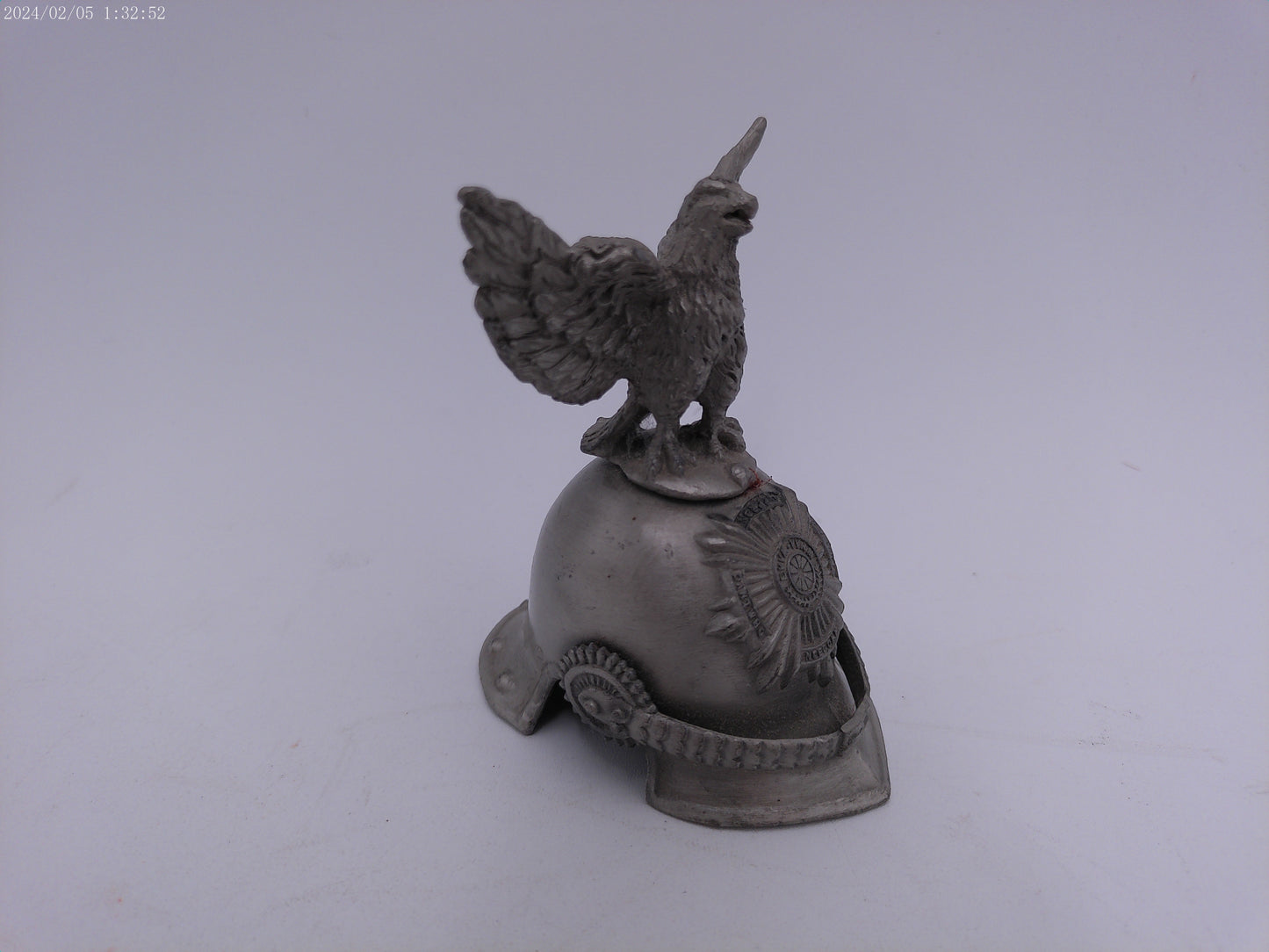 Prussian Regiment Corps Officers Miniature Parade Helmet Iron Cross Award