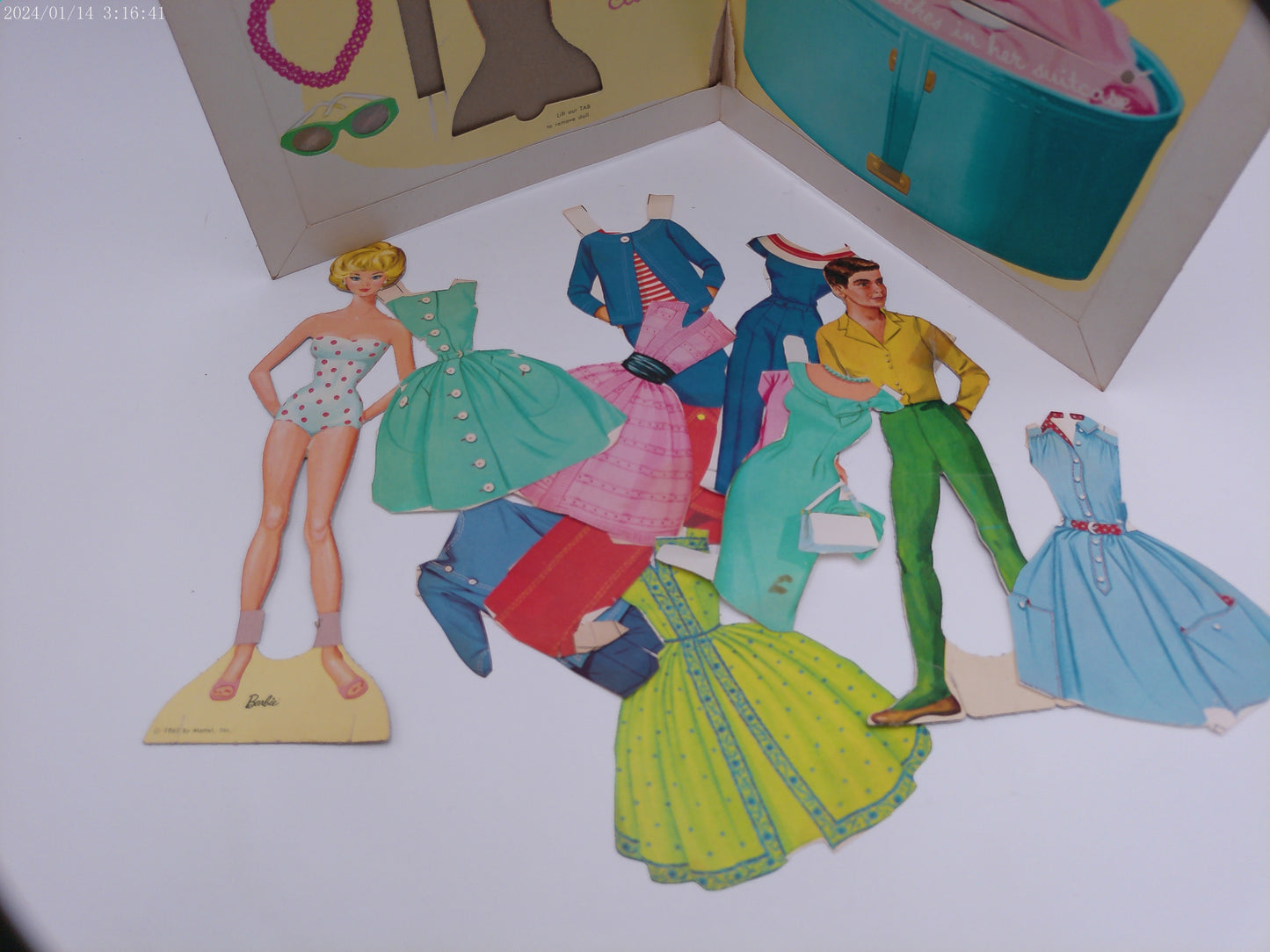 Barbie Doll Cut Outs 1963 paper doll 1962
