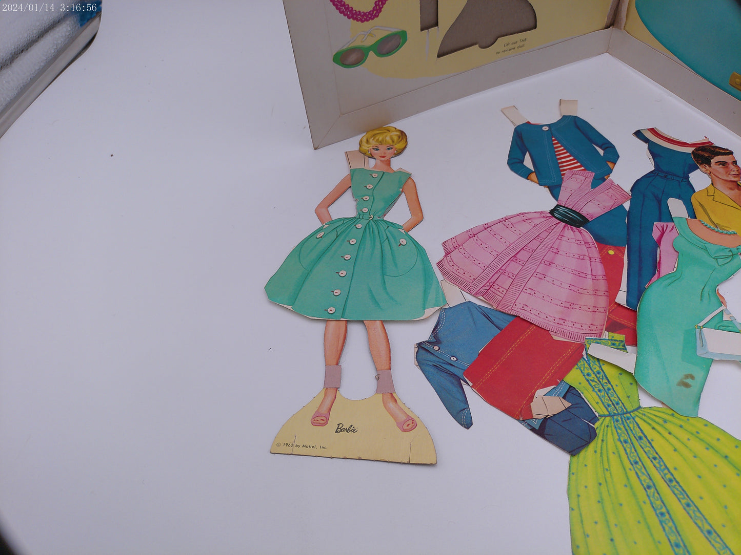 Barbie Doll Cut Outs 1963 paper doll 1962