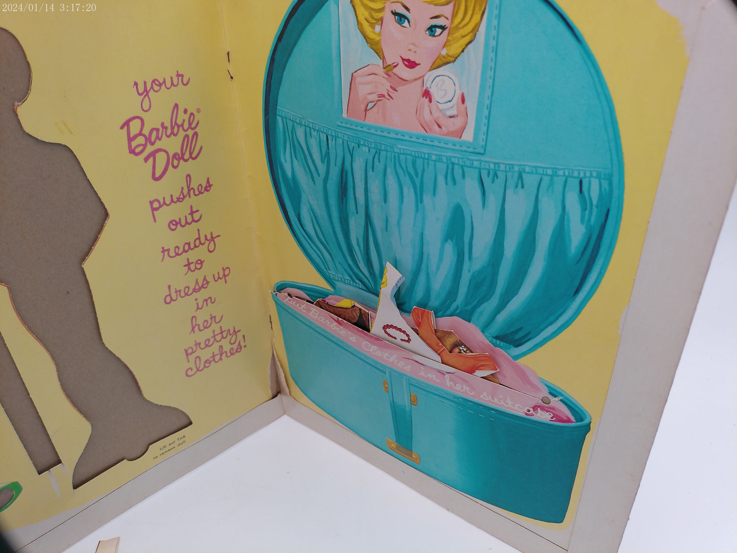 Barbie Doll Cut Outs 1963 paper doll 1962