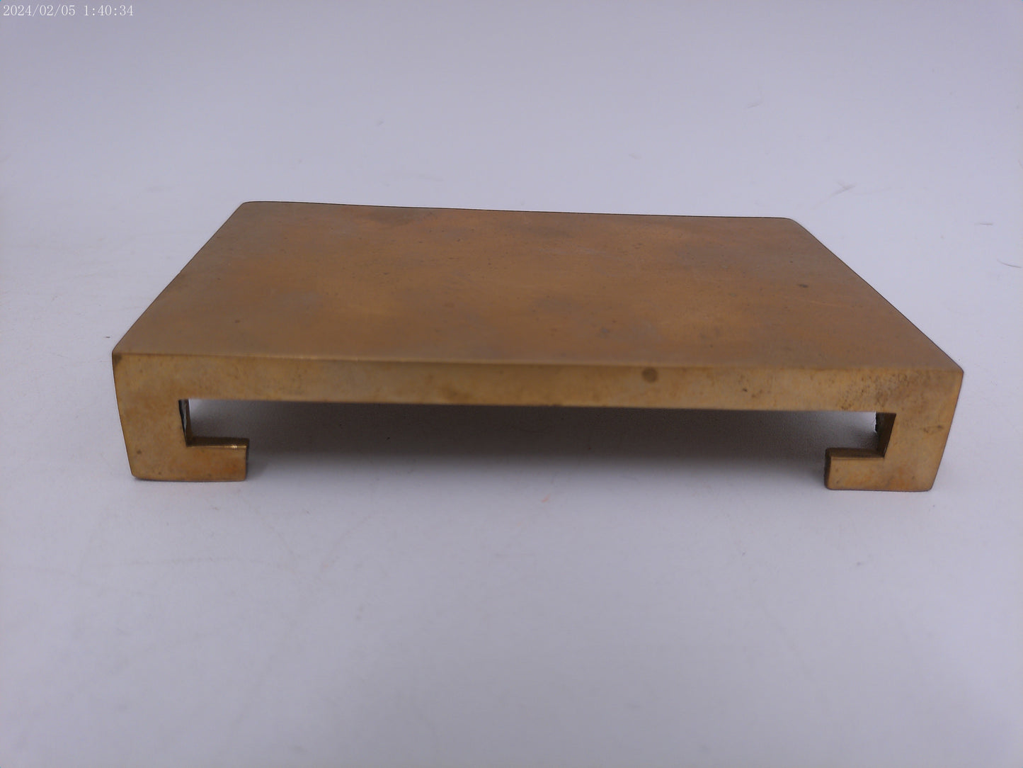 lot of 3 Brass Objects  Country Kitchen Solid Brass Spade Bull and mini stand