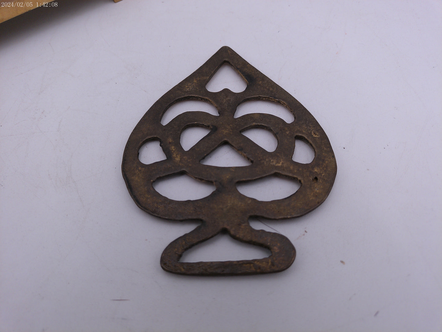 lot of 3 Brass Objects  Country Kitchen Solid Brass Spade Bull and mini stand