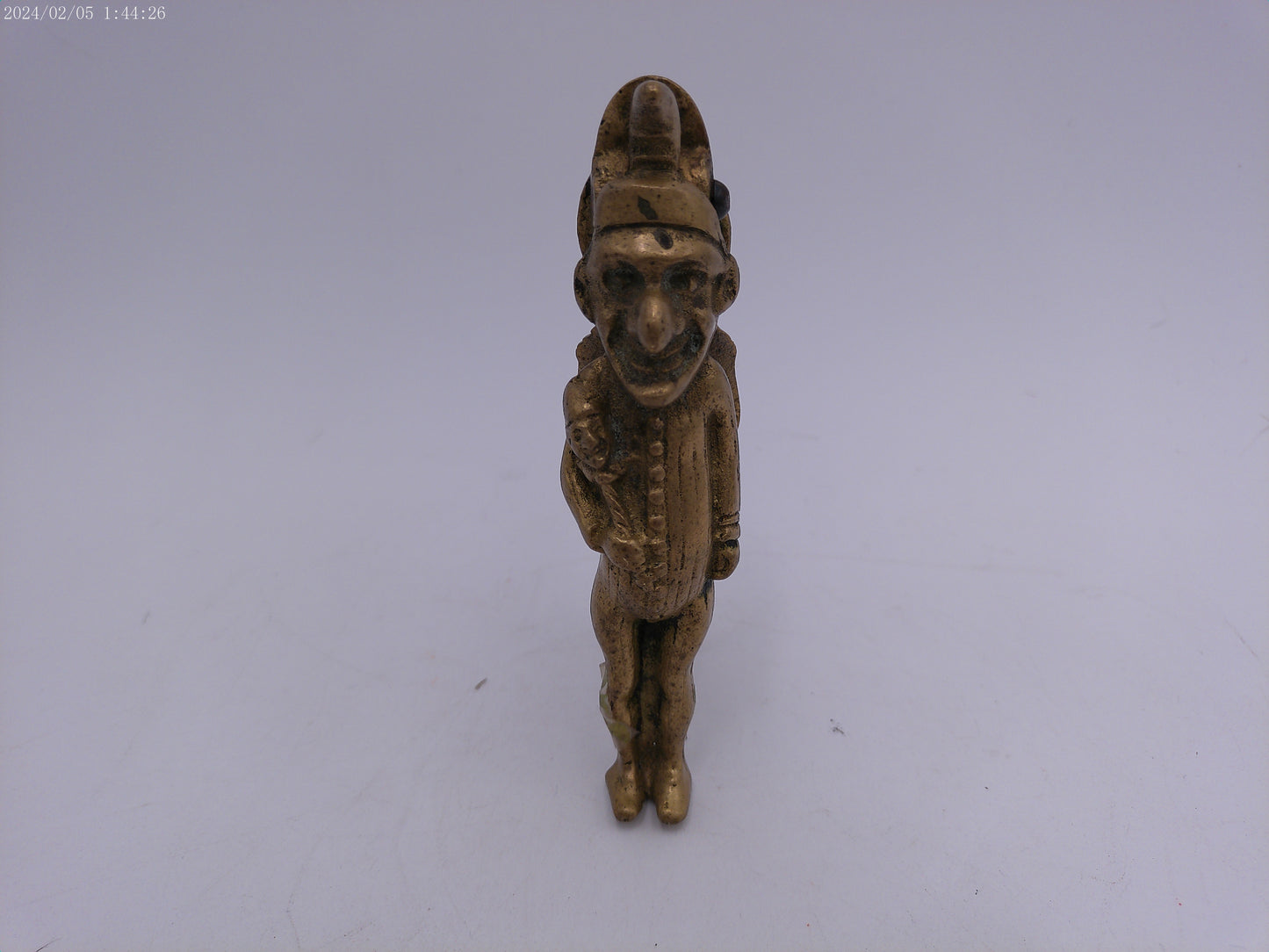 Solid Brass Court Jester & Jestress   Nut Cracker 4.5"