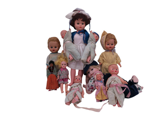 Assortment of Small Vintage Dolls