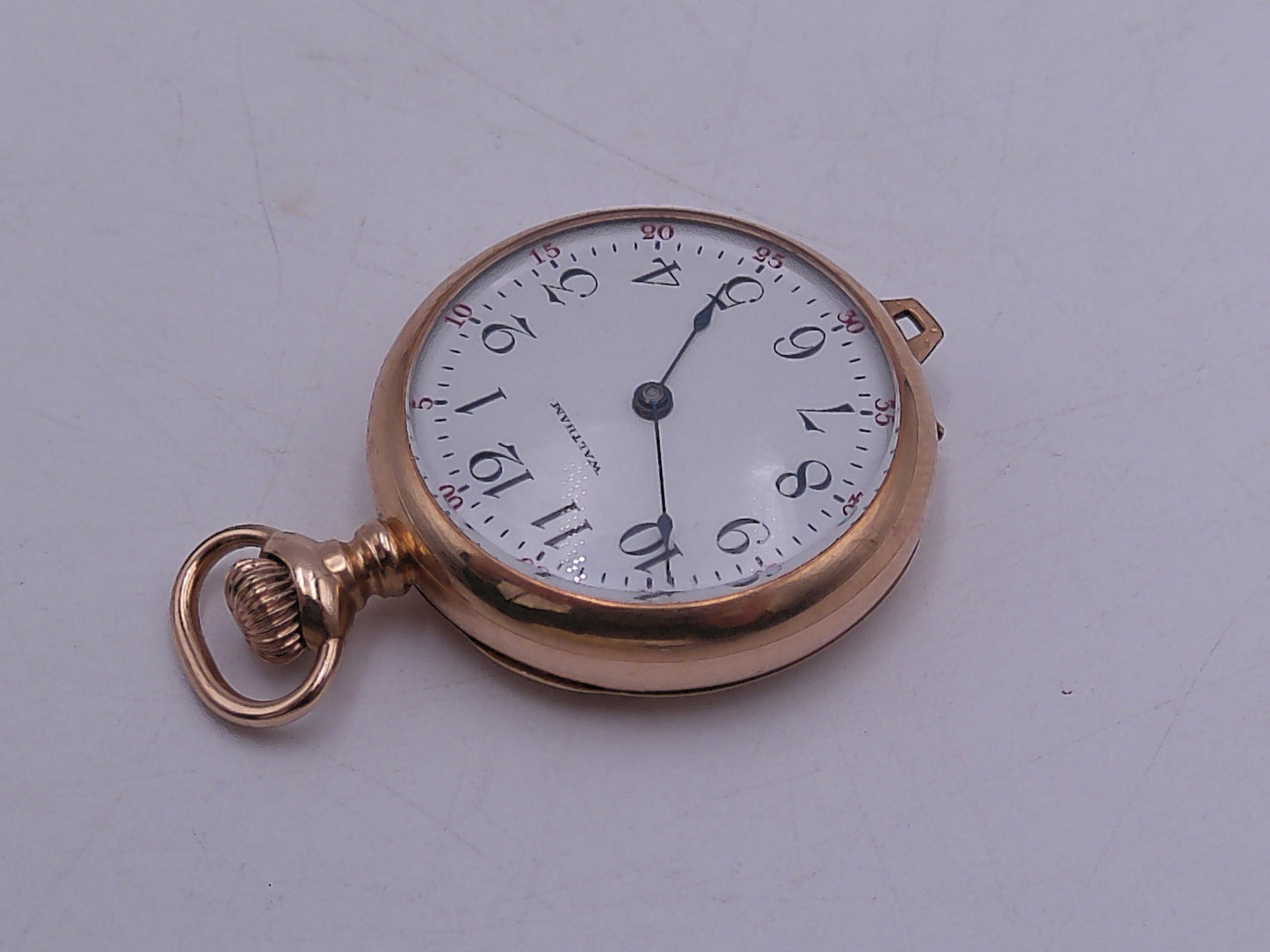 Waltham Pocket Watch 1892 Gold 14K   5 Jewels Vintage Working