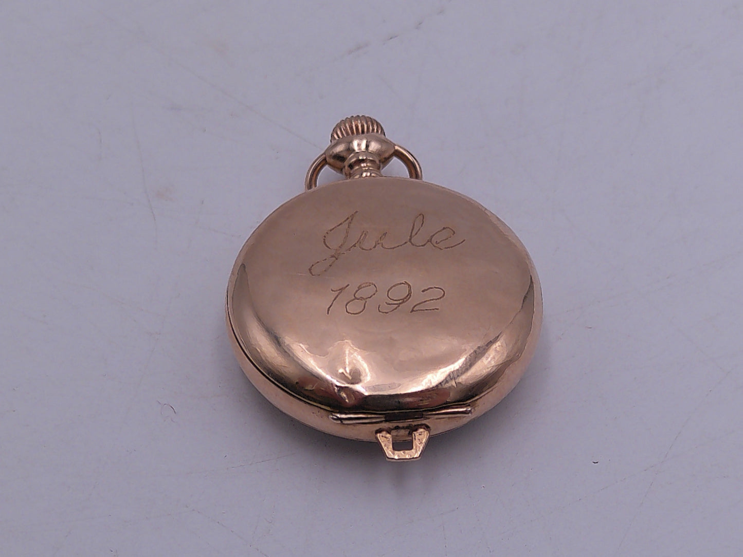 Waltham Pocket Watch 1892 Gold 14K   5 Jewels Vintage Working