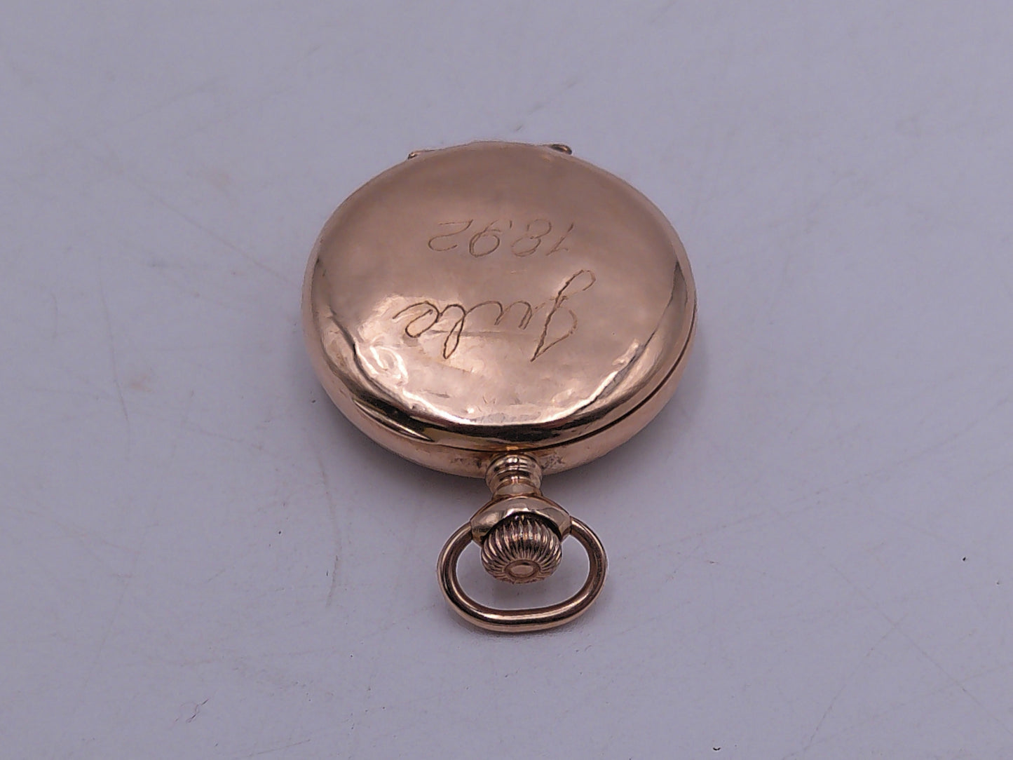 Waltham Pocket Watch 1892 Gold 14K   5 Jewels Vintage Working