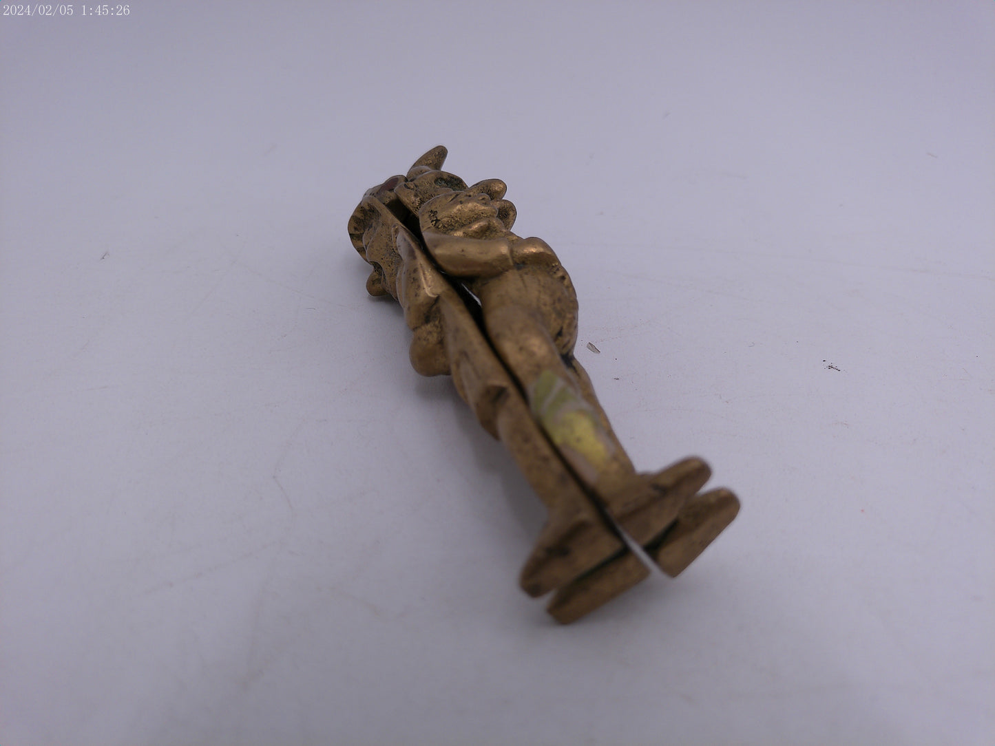 Solid Brass Court Jester & Jestress   Nut Cracker 4.5"