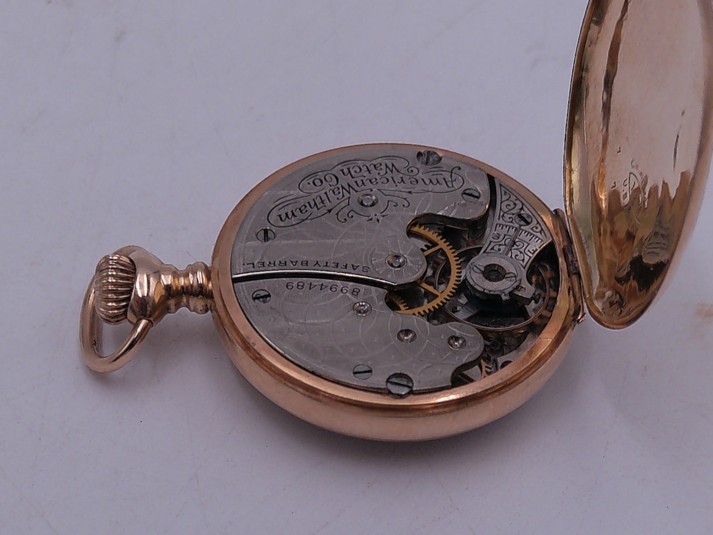 Waltham Pocket Watch 1892 Gold 14K   5 Jewels Vintage Working