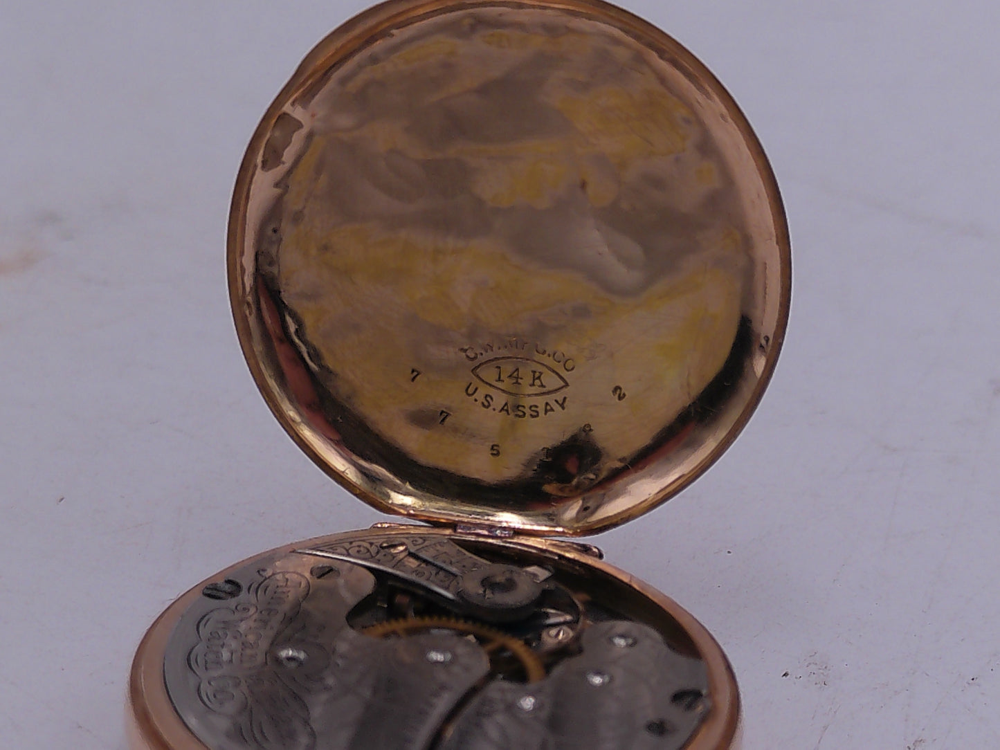 Waltham Pocket Watch 1892 Gold 14K   5 Jewels Vintage Working