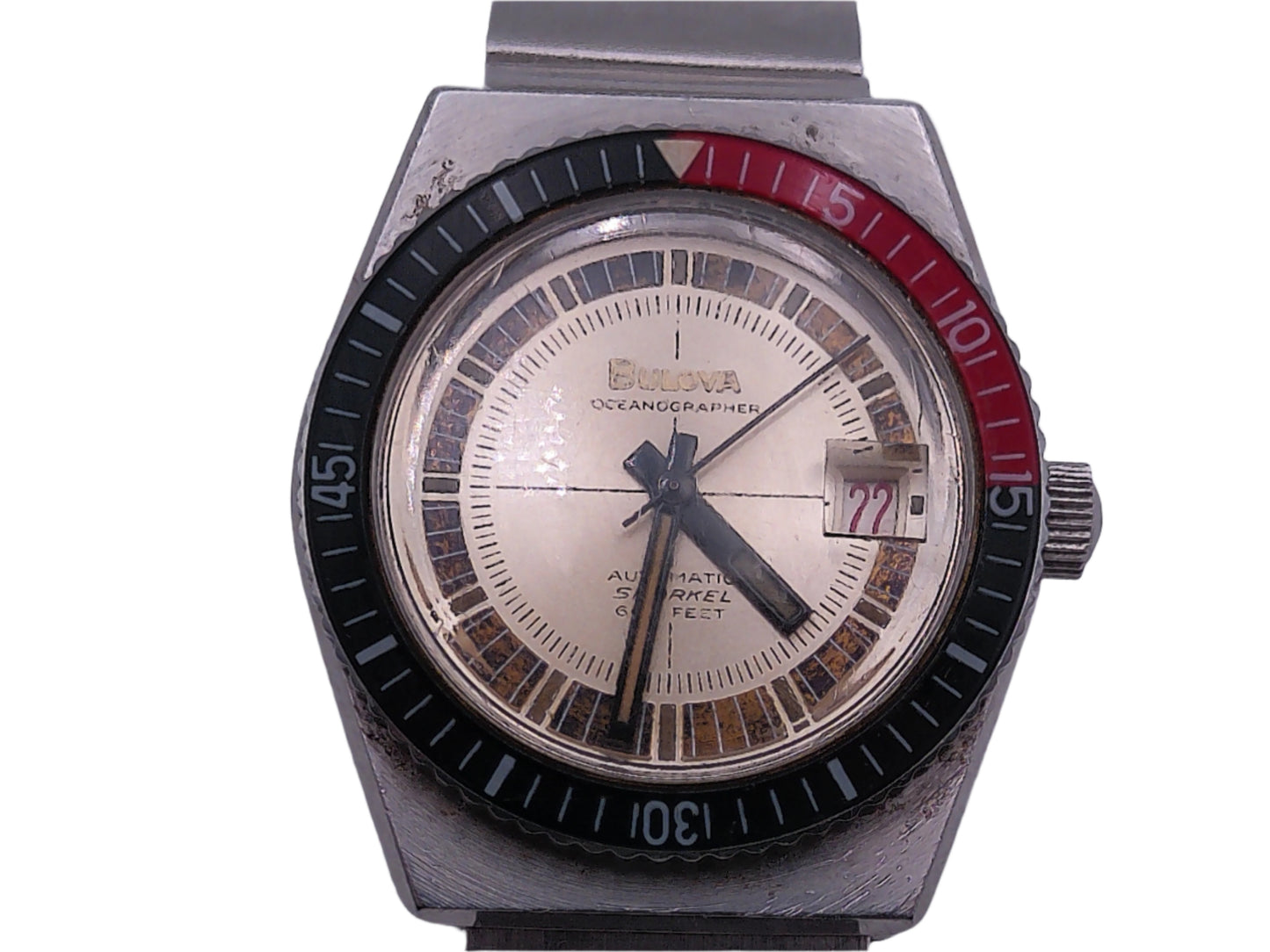 Bulova Watch Special Edition Oceanographer Devil Diver Snorkel Automatic 1960's accurate to 666 ft