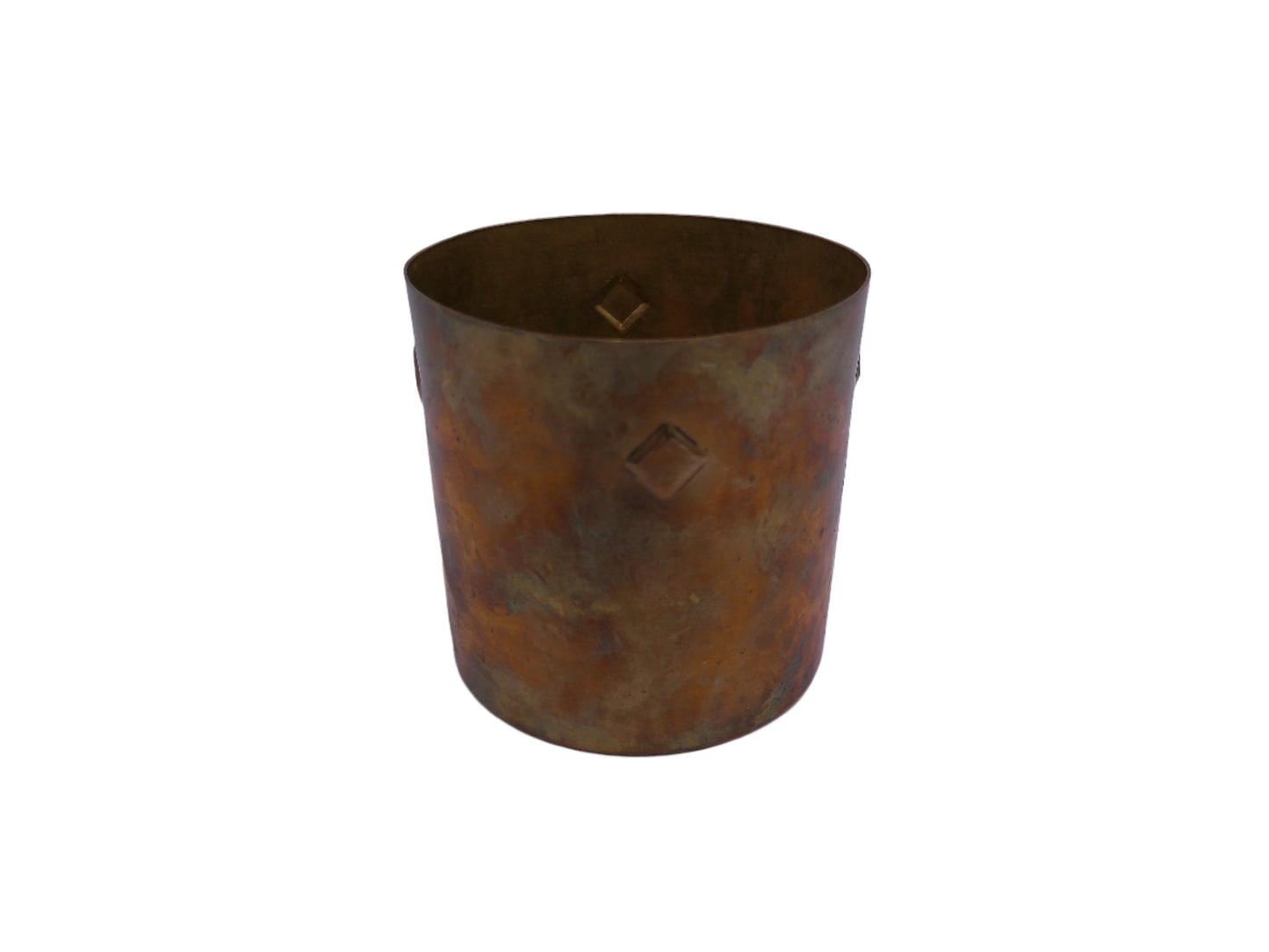 Brass Cup Container Vintage Design