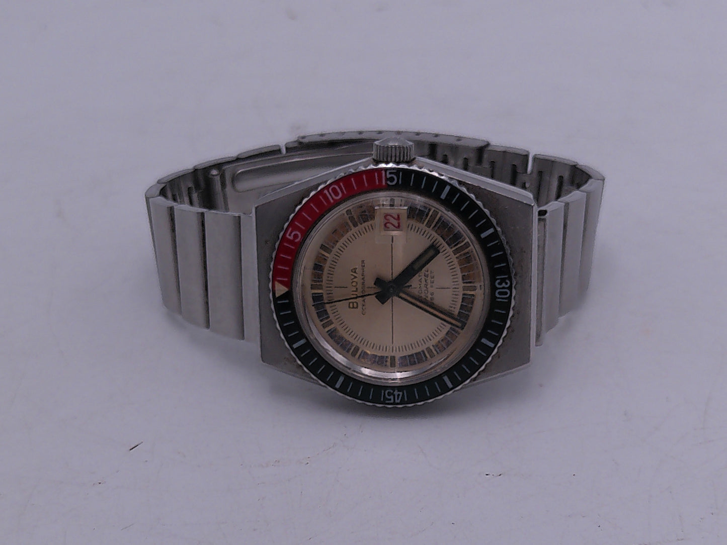 Bulova Watch Special Edition Oceanographer Devil Diver Snorkel Automatic 1960's accurate to 666 ft