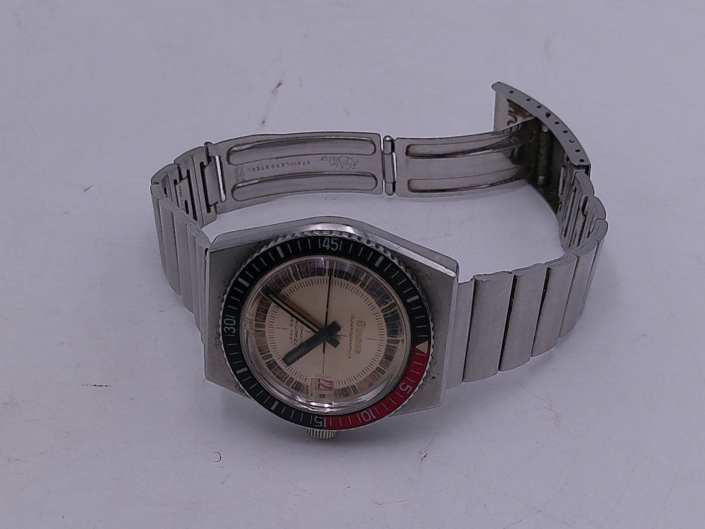 Bulova Watch Special Edition Oceanographer Devil Diver Snorkel Automatic 1960's accurate to 666 ft