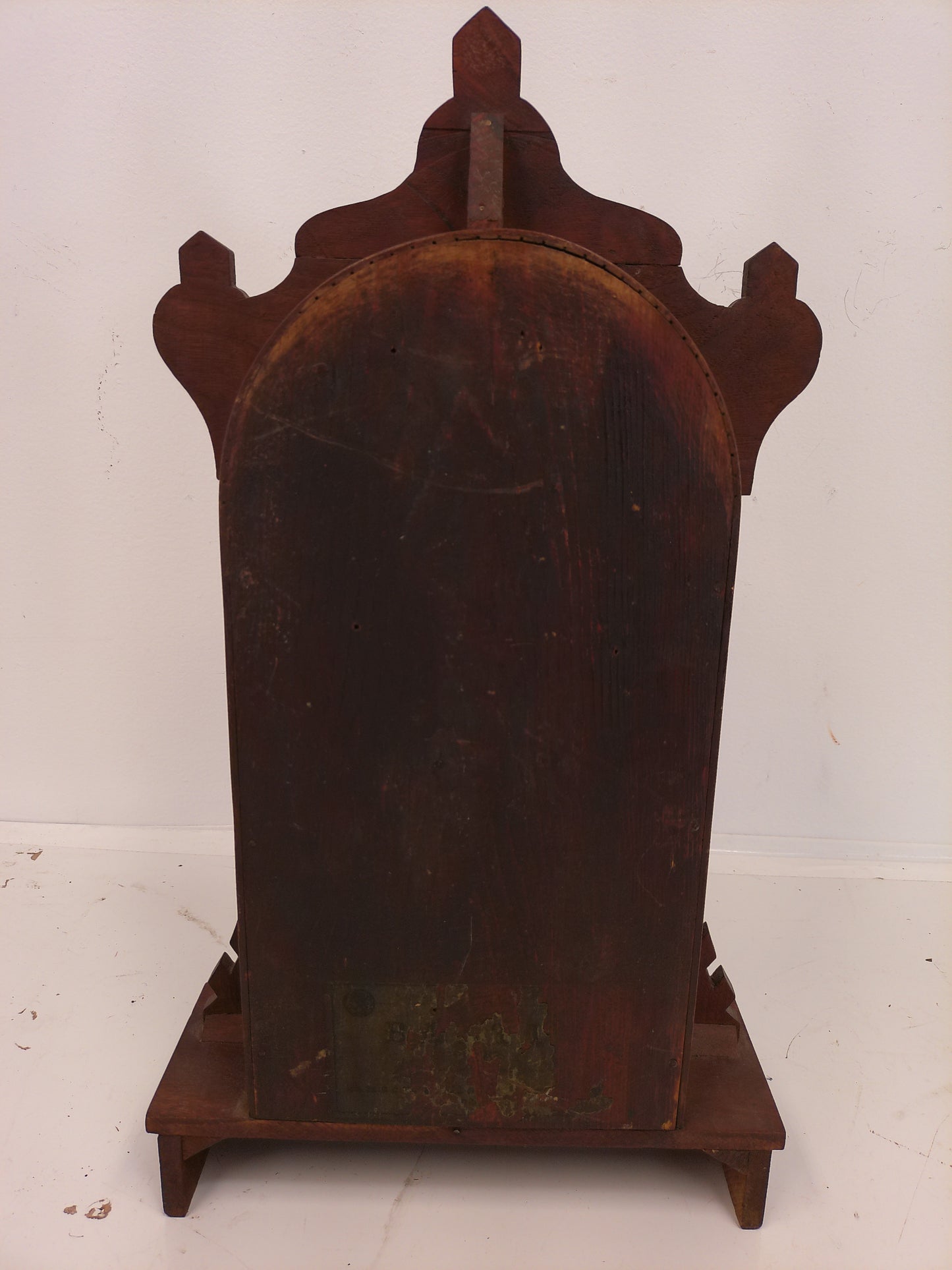 Ansonia Walnut Kitchen Clock with key and pendulum Working Vintage