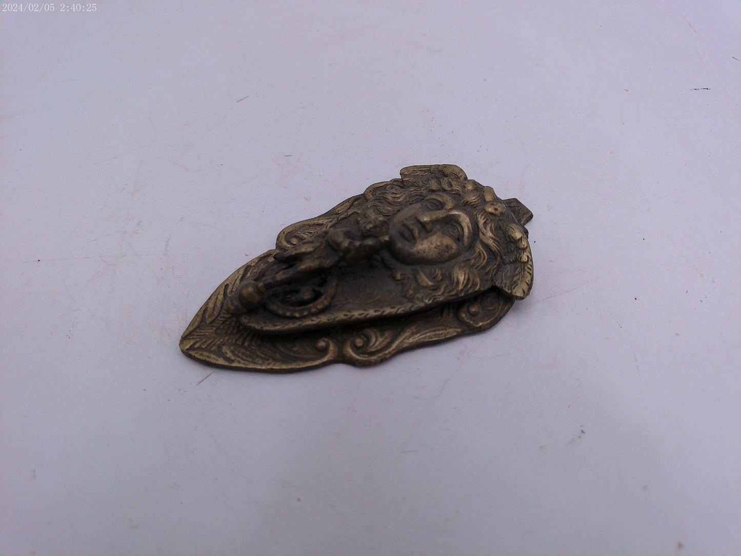 Antique Brass Beautiful Maiden Goddess Decorative Door Knocker