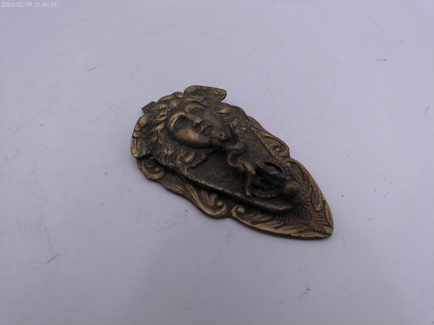 Antique Brass Beautiful Maiden Goddess Decorative Door Knocker