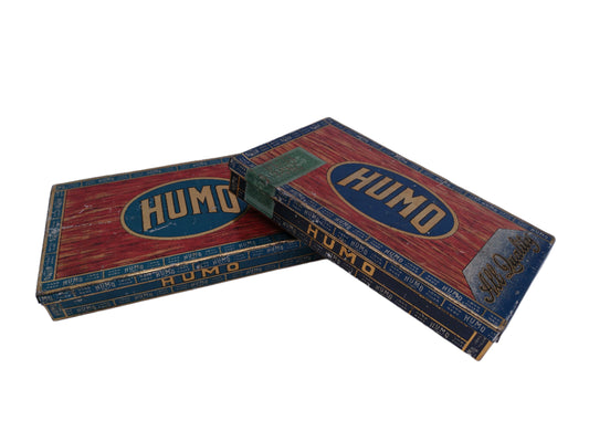 Antique Humo Tobacco Cigar Tin Lot of 2