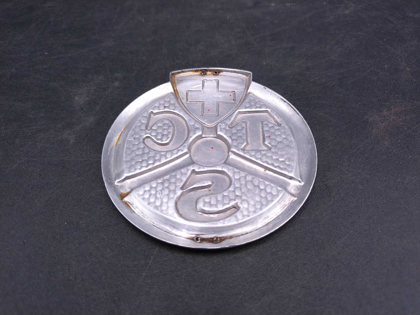 TCS Switzerland Touring Car Club Grille Badge Vintage