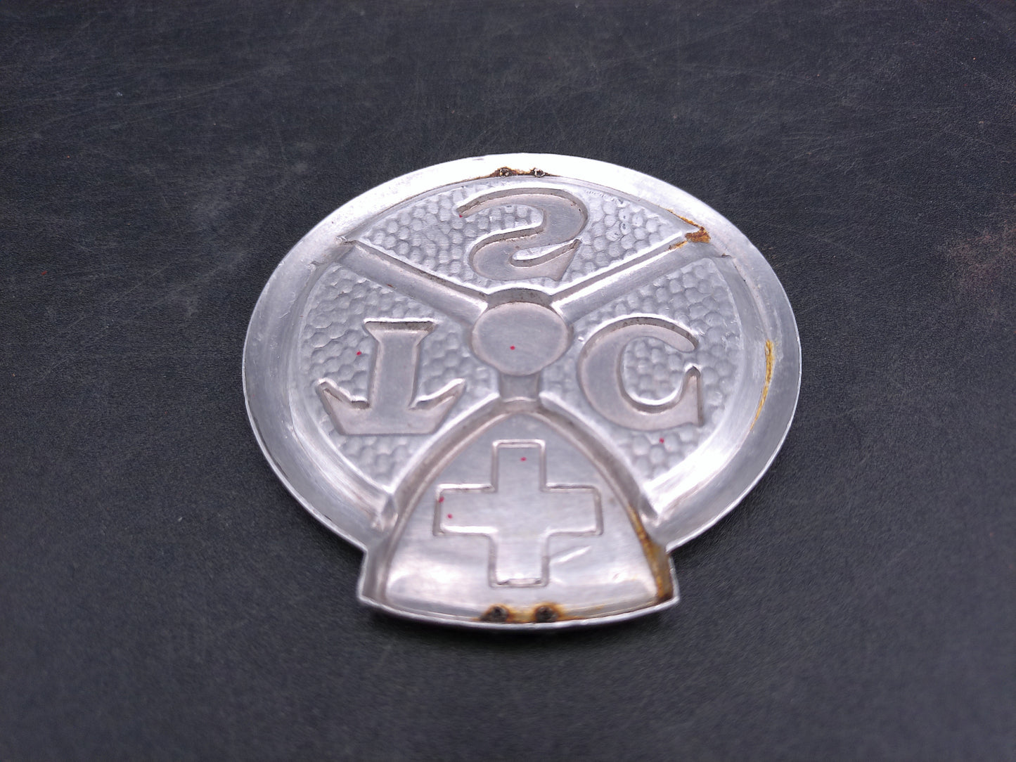 TCS Switzerland Touring Car Club Grille Badge Vintage
