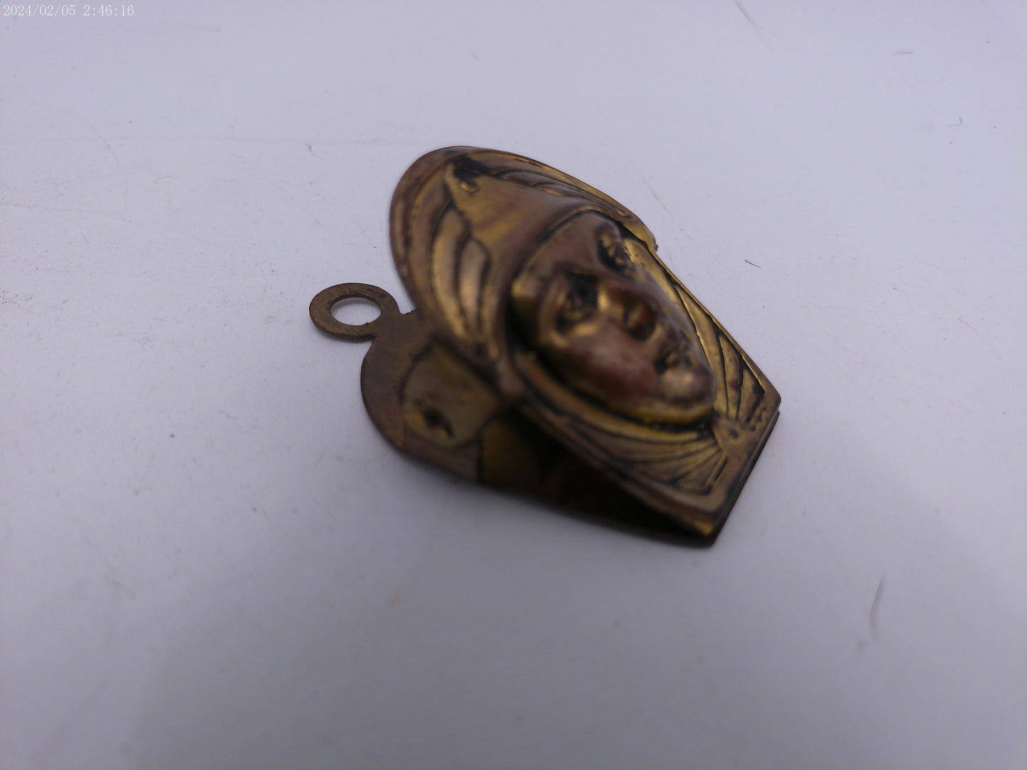 Vintage Horse Medallion Turtle and Lady Paper Clip