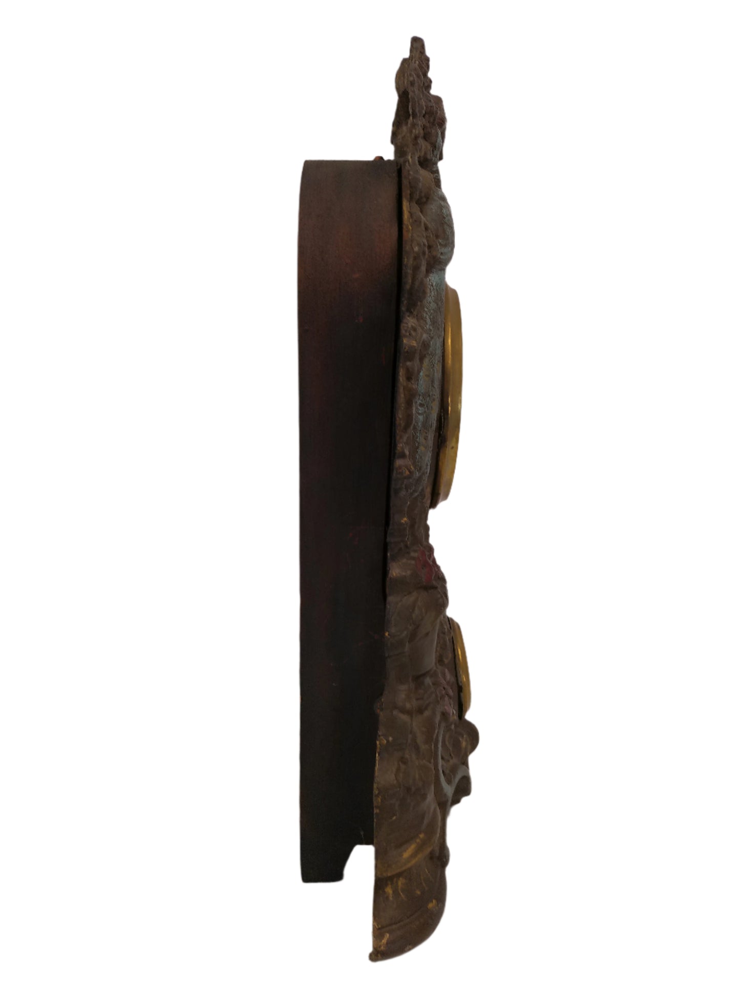 Nicholas Muller & Sons "Lady Peacock No. 51" Cast Iron Mantel Clock 8 Day