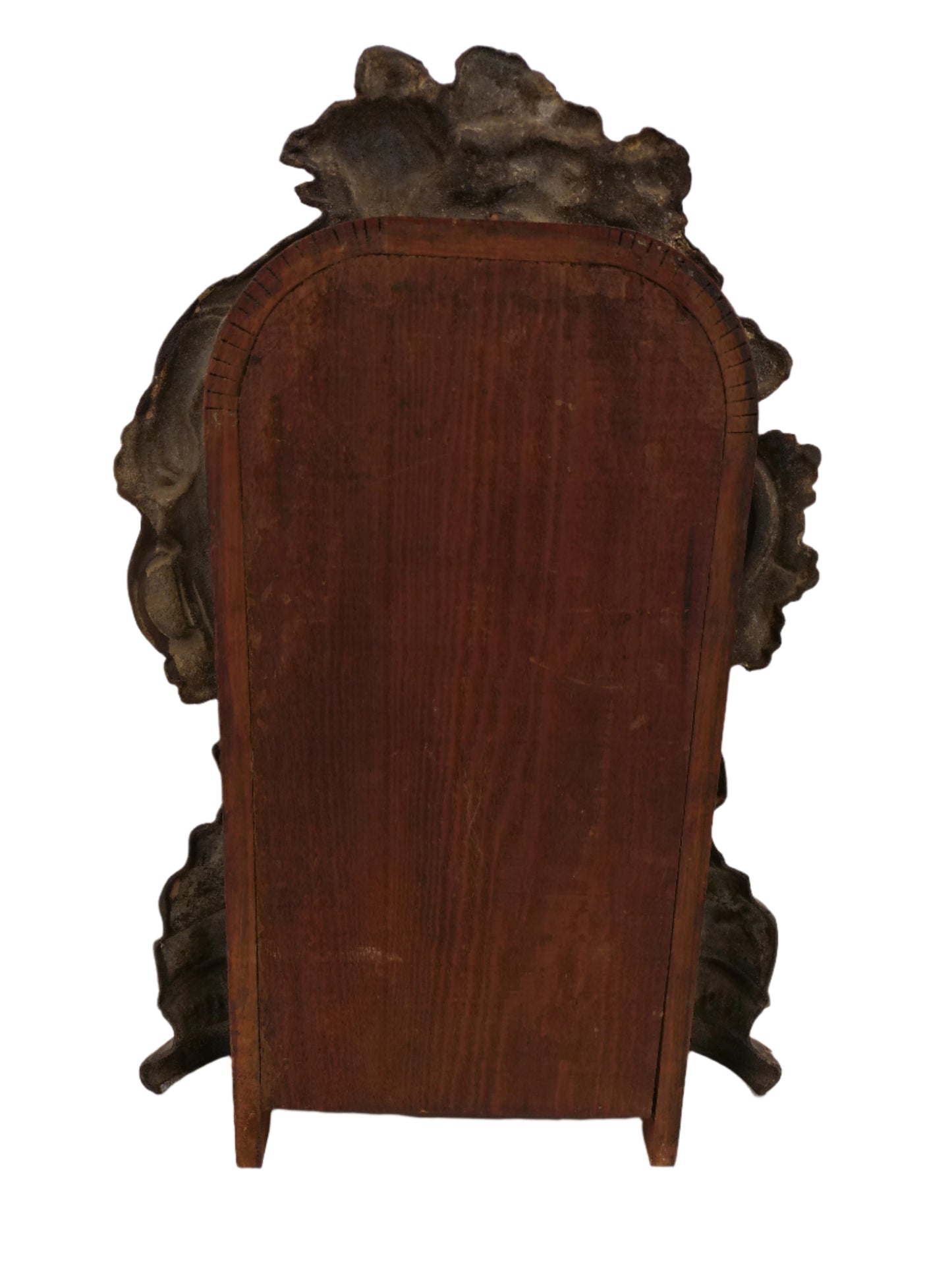 Nicholas Muller & Sons "Lady Peacock No. 51" Cast Iron Mantel Clock 8 Day