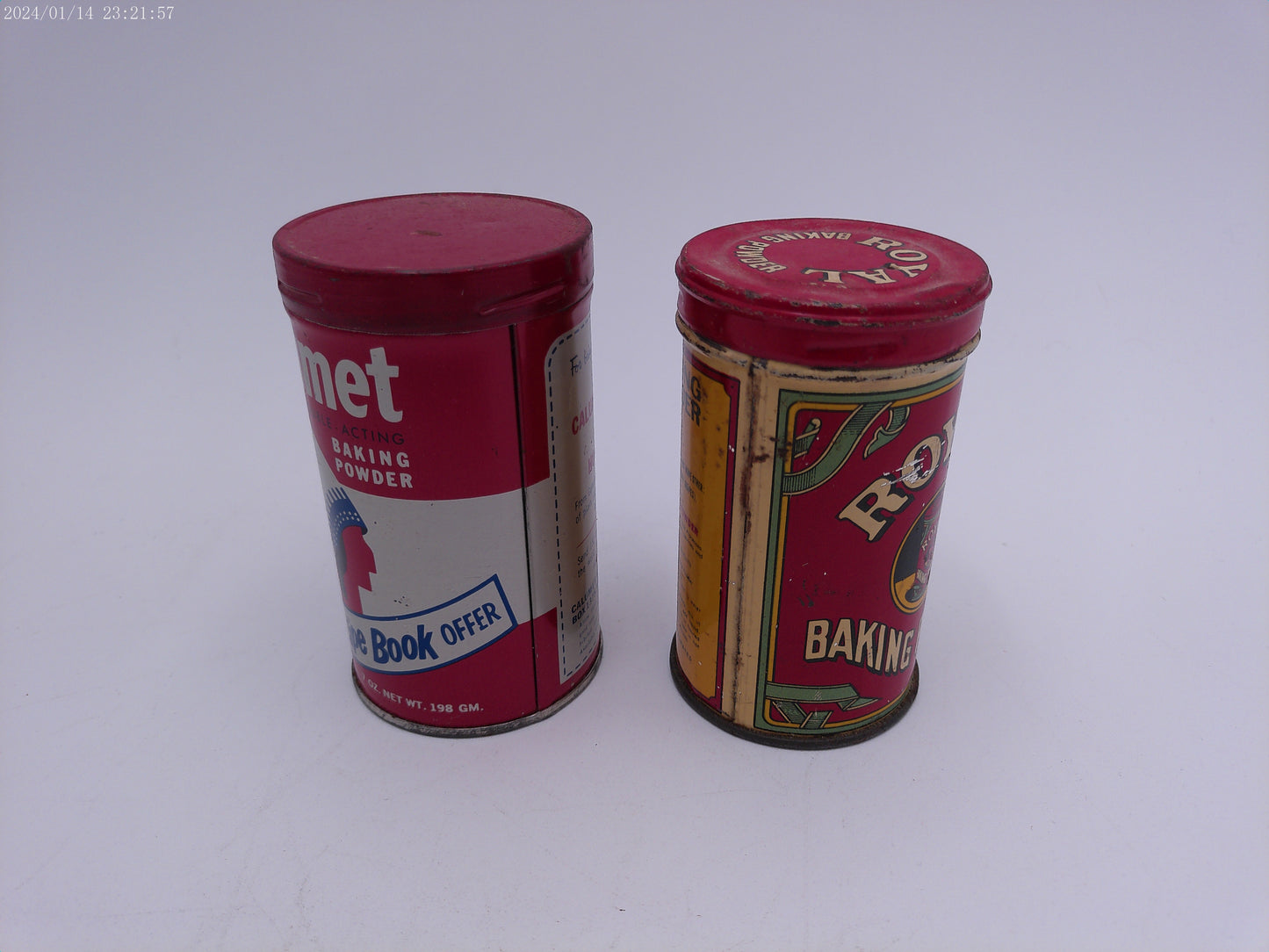 Royal Baking Powder Tin Vintage Calumet Baking Powder  Tin