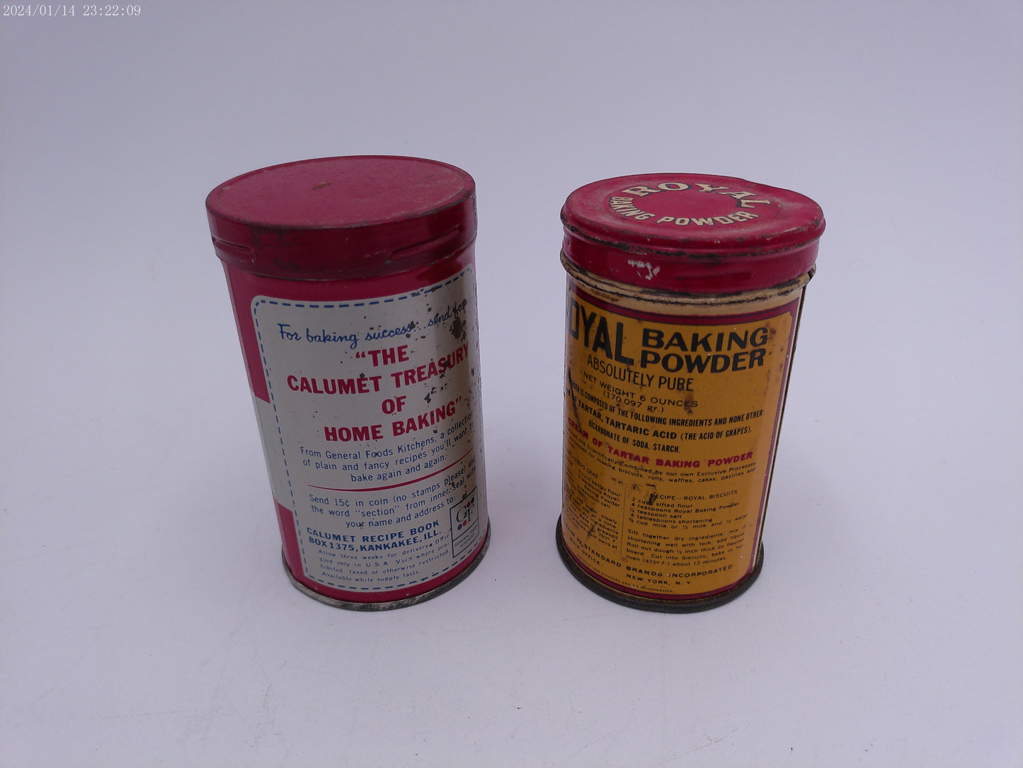 Royal Baking Powder Tin Vintage Calumet Baking Powder  Tin
