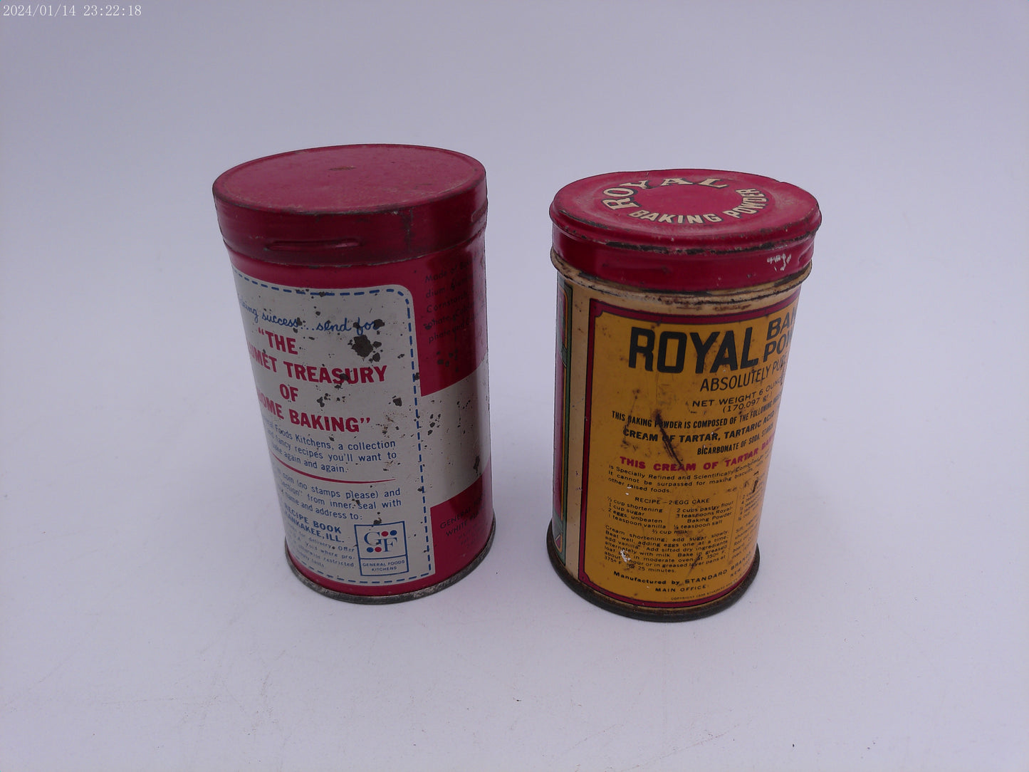 Royal Baking Powder Tin Vintage Calumet Baking Powder  Tin