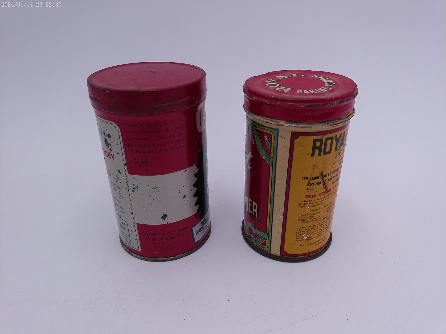 Royal Baking Powder Tin Vintage Calumet Baking Powder  Tin