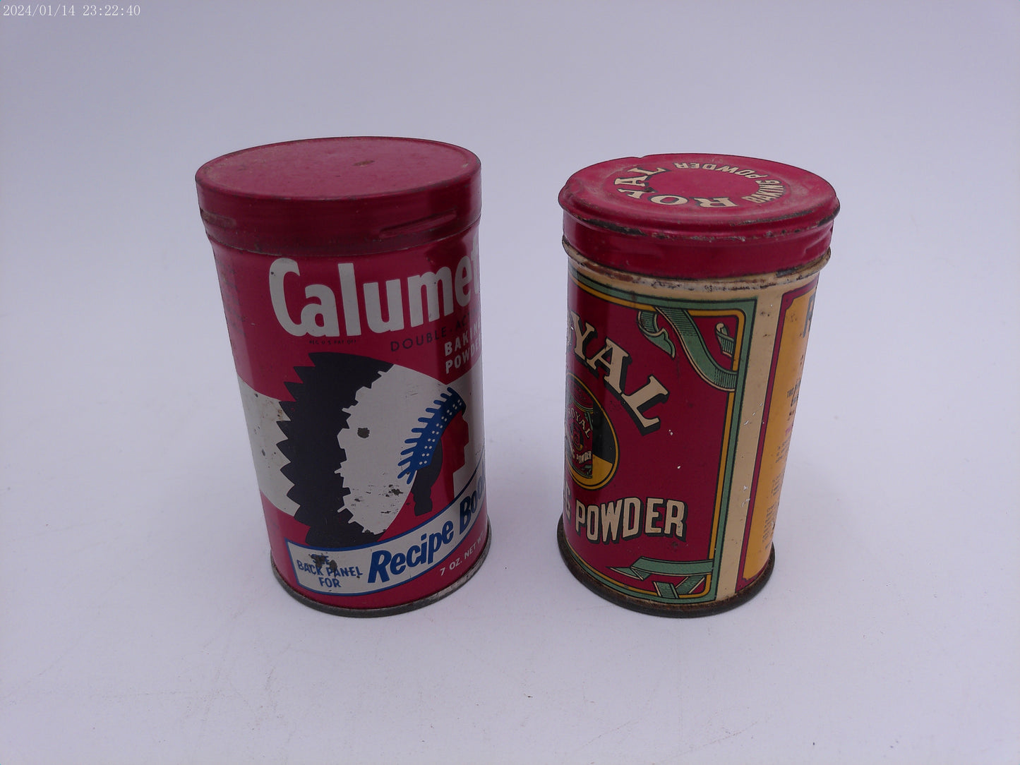 Royal Baking Powder Tin Vintage Calumet Baking Powder  Tin