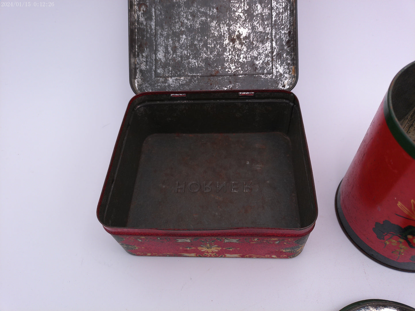 lot of 3 Tins one is a Victorian Biscuit Tin