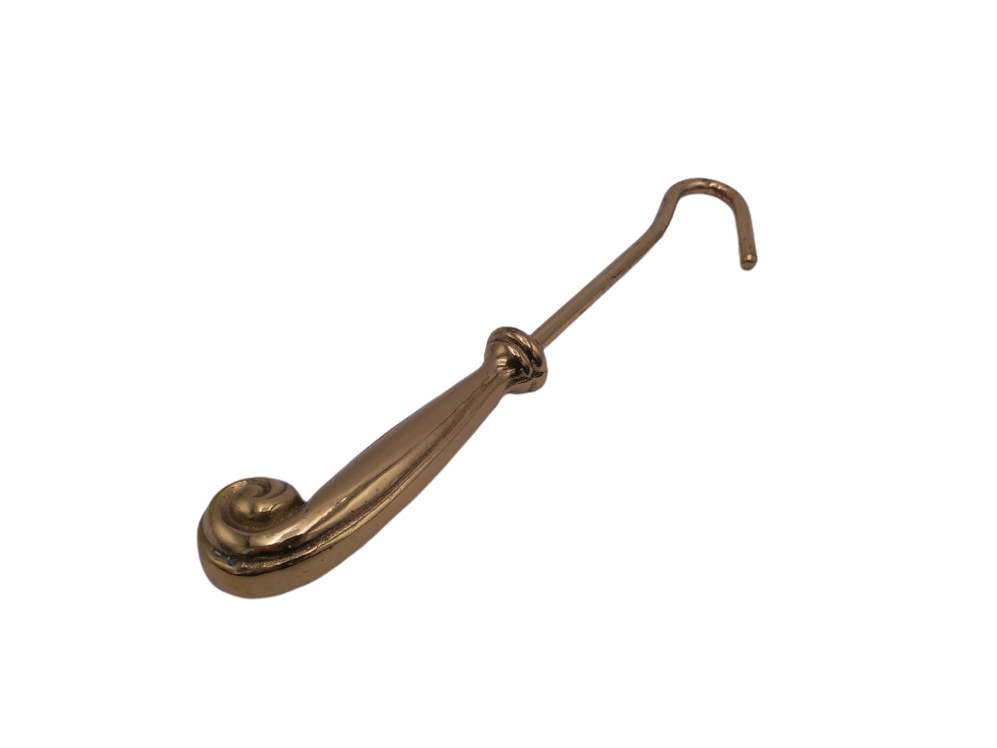 Brass  Fireplace Damper Pull Vintage